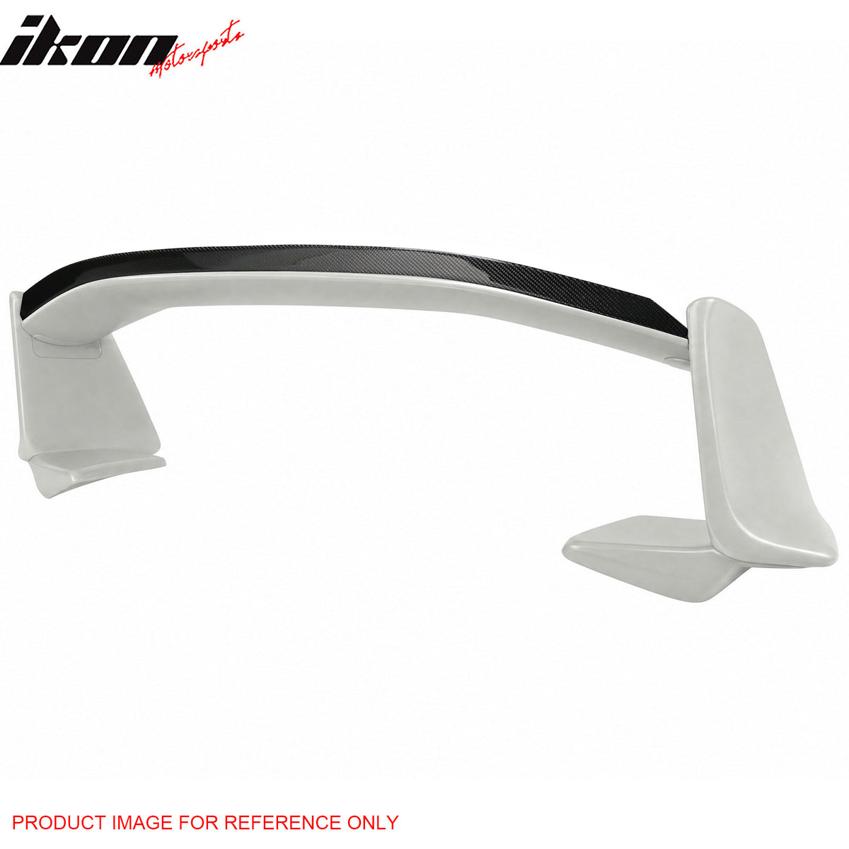 Fits 13-20 Scion FR-S/Subaru BRZ/86 #K1X White Trunk Spoiler + CF Gurney Flap