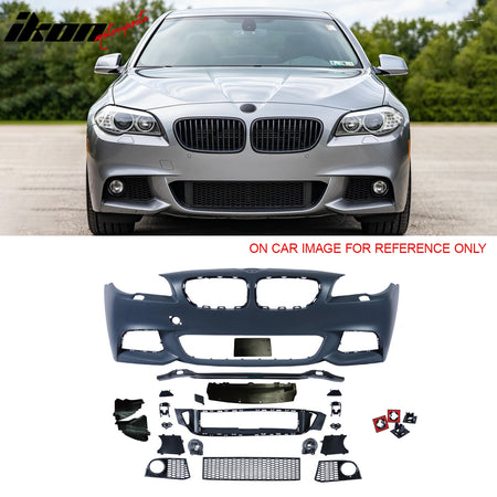 Fits 11-16 BMW 5-Series F10 M-Tech Front Rear Bumper +535i Diffuser +Side Skirts