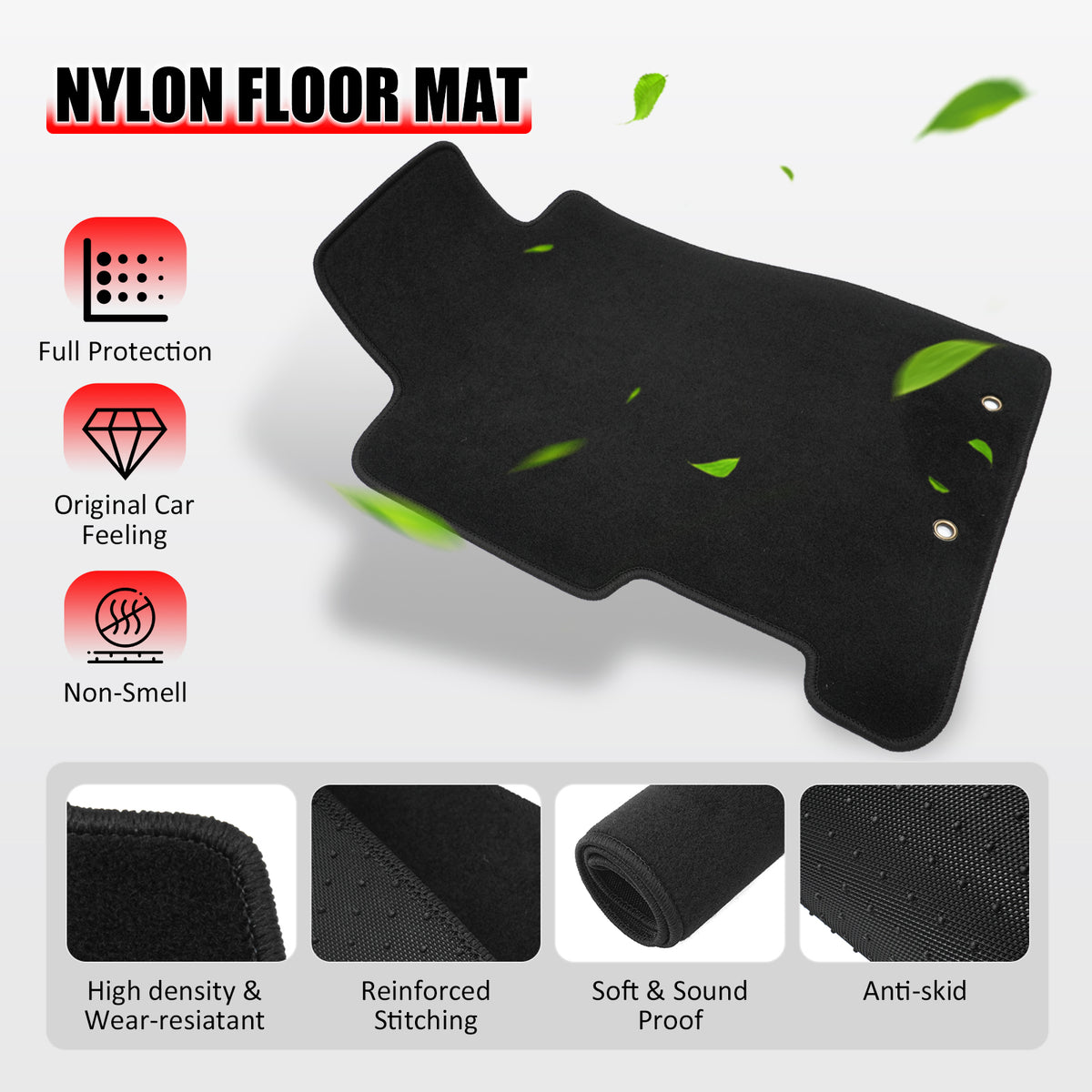 Fits 01-05 Honda Civic Car Floor Mats Front & Rear