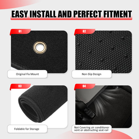 Fits 01-05 Honda Civic Car Floor Mats Front & Rear