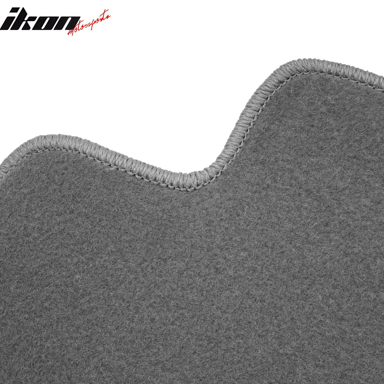 Fits 01-05 Honda Civic Floor Mats Front & Rear Gray 3PCS - Nylon