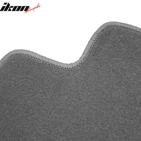 Fits 01-05 Honda Civic Floor Mats Front & Rear Gray 3PCS - Nylon
