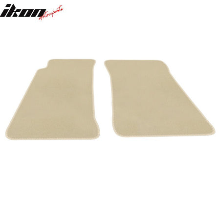 Floor Mat Compatible With 1990-1997 Mazda Miata MX5 2Dr, Factory Fitment Car Floor Mats Front & Rear Nylon by IKON MOTORSPORTS, 1991 1992 1993 1994 1995 1996