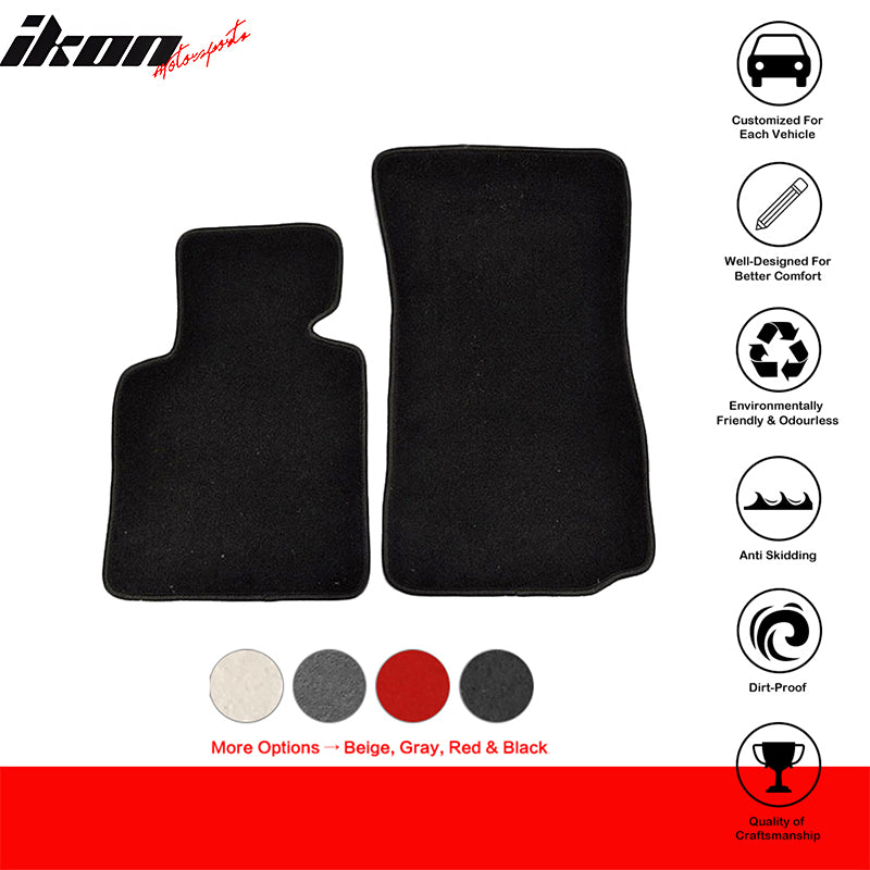 Car Floor Mat for 2003-2008 BMW Z4 2-Door OE Fitment Black Nylon 2PCS