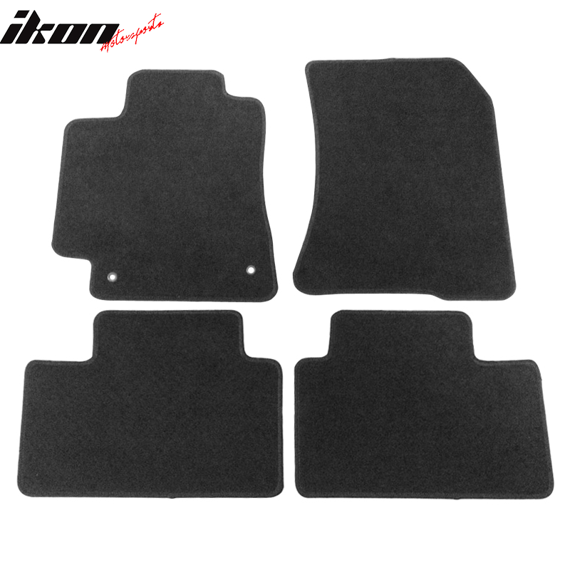 Floor Mats Compatible With 2001-2005 Lexus IS300, Nylon Black Front Rear Carpet by IKON MOTORSPORTS, 2002 2003 2004