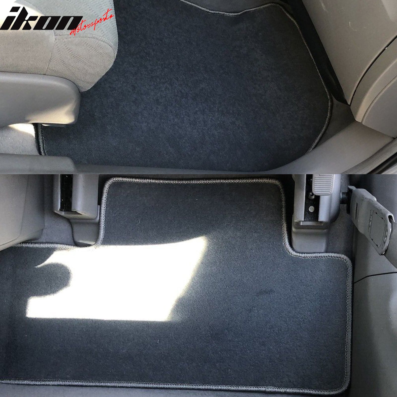 Fits 06-11 Honda Civic 8th Gray Nylon Floor Mats Liner 1st 2nd Row Carpets Guard