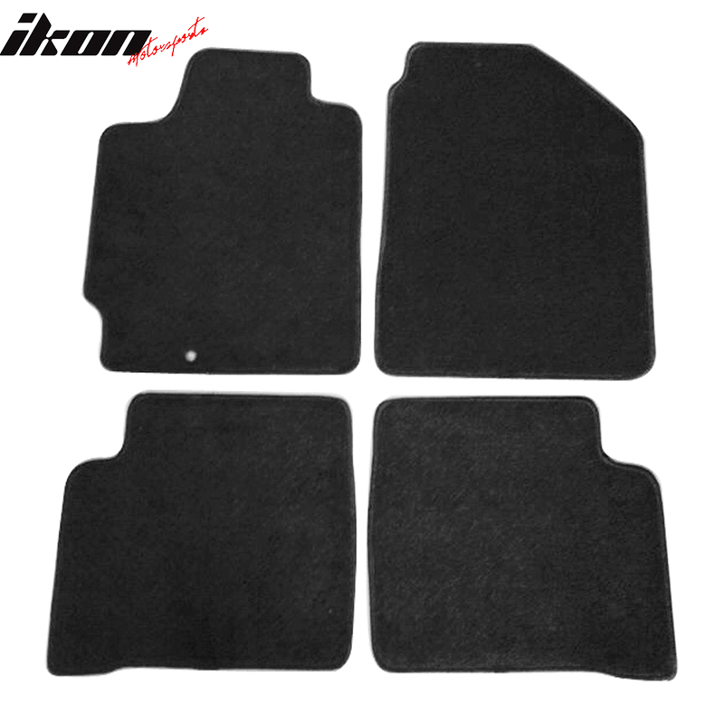 Floor Mats Compatible With 2002-2006 Nissan Altima, Factory Fitment Car Floor Mat Front & Rear Nylon by IKON MOTORSPORTS, 2003 2004 2005