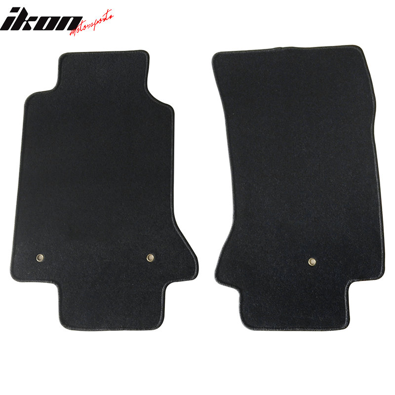 Fits 97-04 Chevrolet Corvette Car Floor Mats Liner Nylon Black Cargo Carpets 2PC