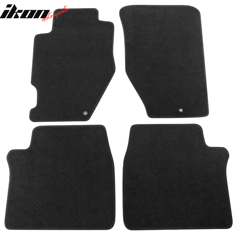 Floor Mats Compatible With 1999-2003 Acura TL 4Dr, Factory Fitment Car Floor Mats Front & Rear Nylon by IKON MOTORSPORTS, 2000 2001 2002