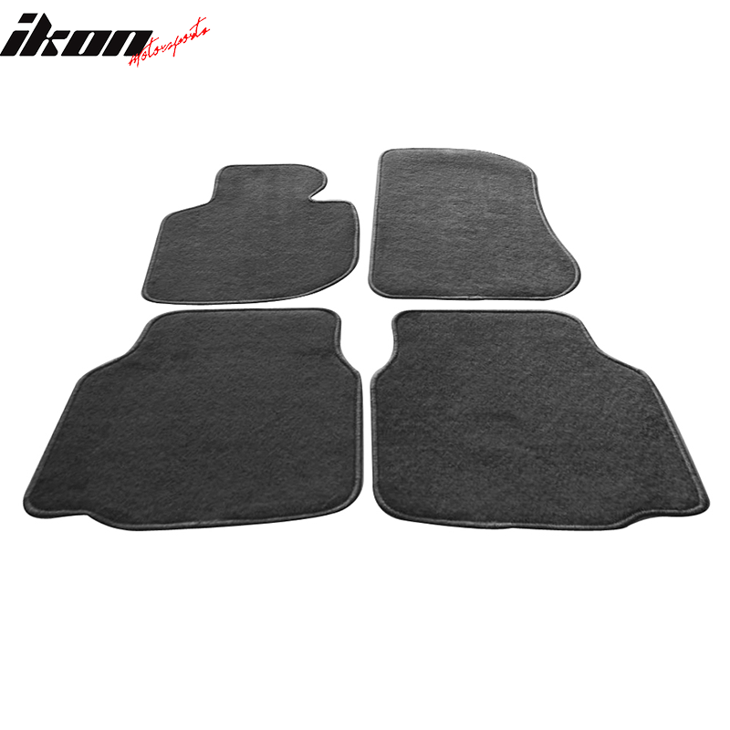 92-98 E36 3-Series Floor Mats Carpet Front & Rear Gray 4PC - Nylon FOR: (BMW)