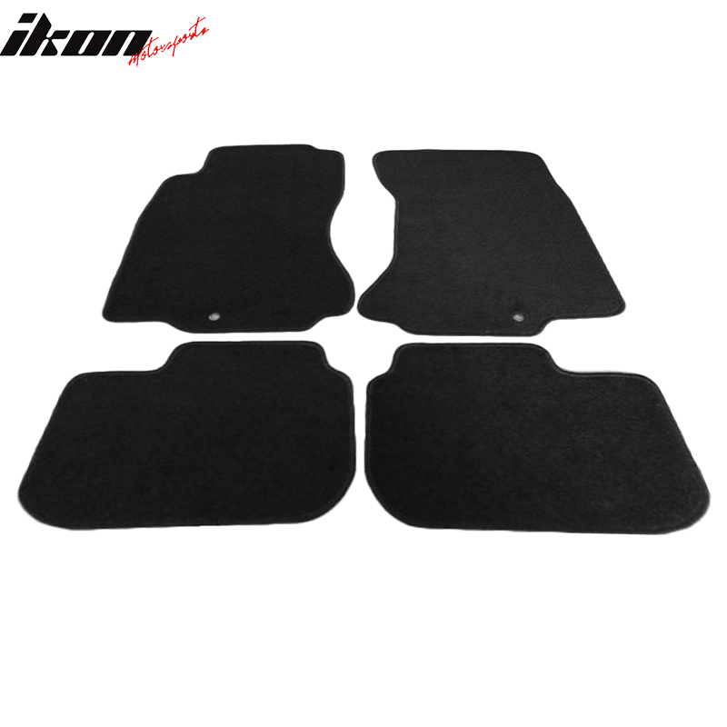 Fits 90-96 Nissan 300ZX Car Floor Mats Liner 1st 2nd Row Nylon Black Carpet 4PC