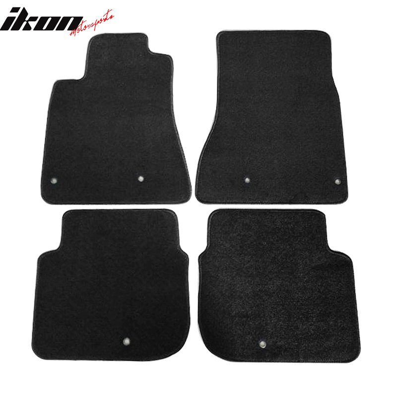 Floor Mats Compatible With 1998-2005 Lexus GS300 GS400 GS430, Factory Fitment Car Floor Mat Front & Rear Nylon by IKON MOTORSPORTS, 1999 2000 2001 2002 2003 2004
