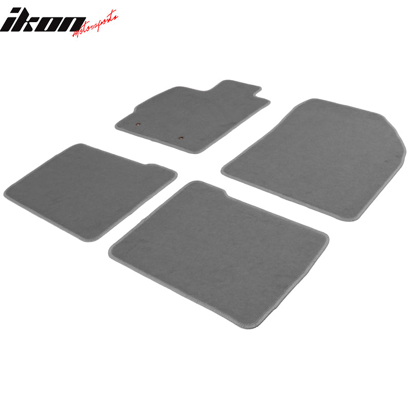 IKON MOTORSPORTS, Floor Mat Compatible With 2010-2011 Toyota Prius, Factory Fitment Nylon Front Rear Car Floor Mats Liner Carpets Replacement 4PC