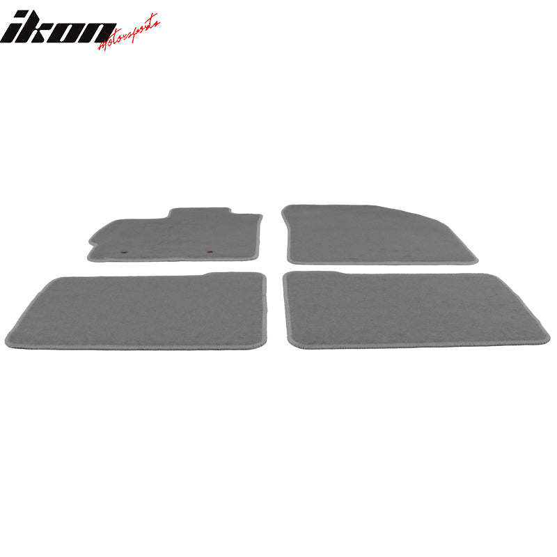IKON MOTORSPORTS, Floor Mat Compatible With 2010-2011 Toyota Prius, Factory Fitment Nylon Front Rear Car Floor Mats Liner Carpets Replacement 4PC
