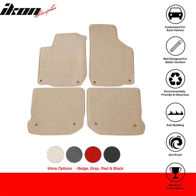 Car Floor Mat for 1999-2005 Volkswagen Gli Mk4 Golf Mk4 Jetta Mk4 4PC