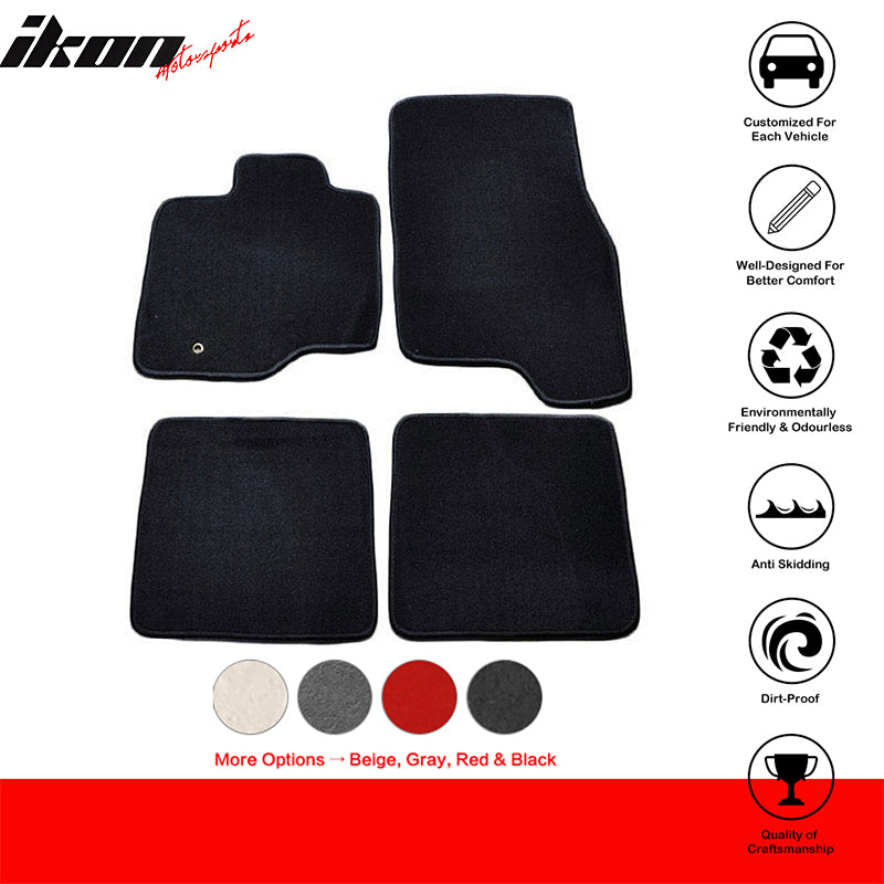 Car Floor Mat for 2003-2010 Ford Expedition Black Carpet 4PC Nylon