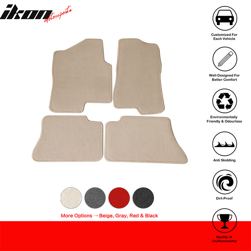 Car Floor Mat for 1999-2006 Chevrolet Silverado 1500 Crew Cab Beige