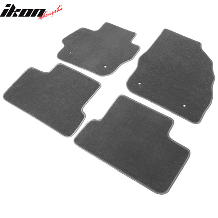 Fits 10-13 Mazda 3 Floor Mats Gray Nylon Carpet 1st 2nd Row 4PC Liner Protection