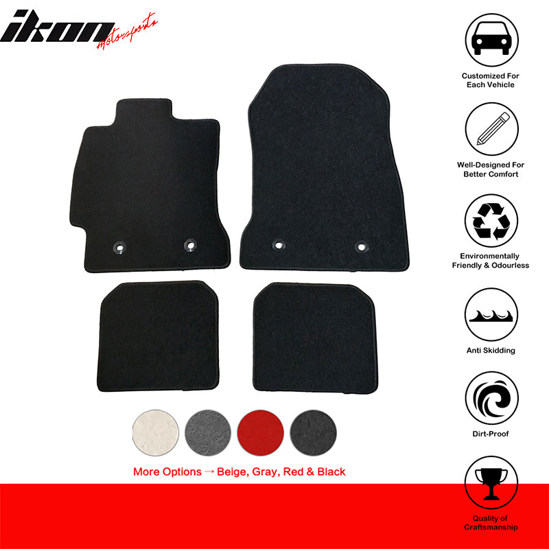 Car Floor Mat for 2013-2020 Scion FR-S Subaru BRZ Toyota 86 4PC Nylon