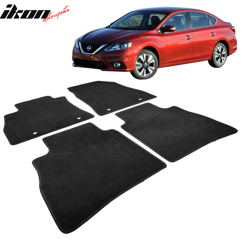 2013-2018 Nissan Sentra Car Floor Mats Carpet 4PC Nylon