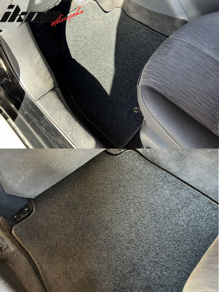 Fits 13-19 Nissan Sentra 4PC Front Rear Floor Mats Anti-slip Carpets Nylon Black