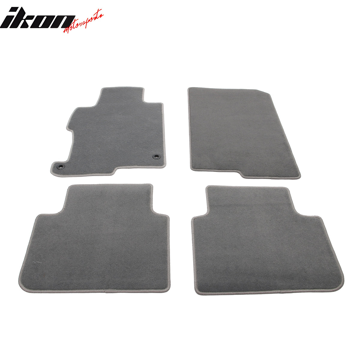 Fits 13-17 Honda Accord Sedan Floor Mats Liner Front Rear Nylon Grey Carpets 4PC