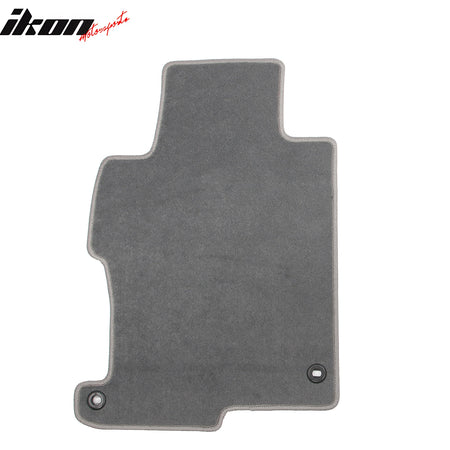 Fits 13-17 Honda Accord Sedan Floor Mats Liner Front Rear Nylon Grey Carpets 4PC