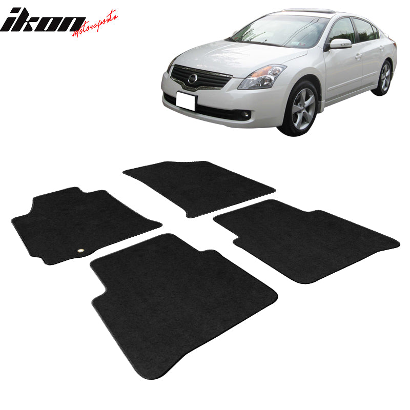 Car Floor Mat for 2007-2012 Nissan Nissan Sedan Black Carpets Nylon