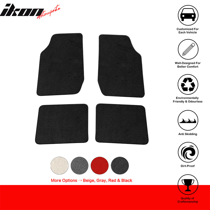 Car Floor Mat for 2010-2012 Suzuki Swift Black Nylon Floor Mat