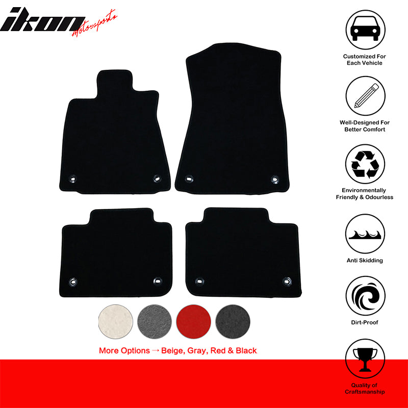 Car Floor Mat for 2013-2020 Lexus GS Black Car Front Rear  Nylon 4PC