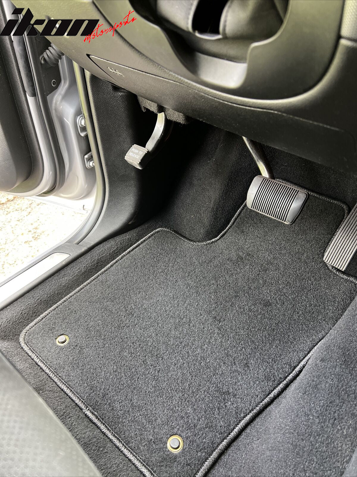 Fits 11-25 Dodge Durango 16-21 Jeep Grand Cherokee Floor Mats 2PC Black Nylon