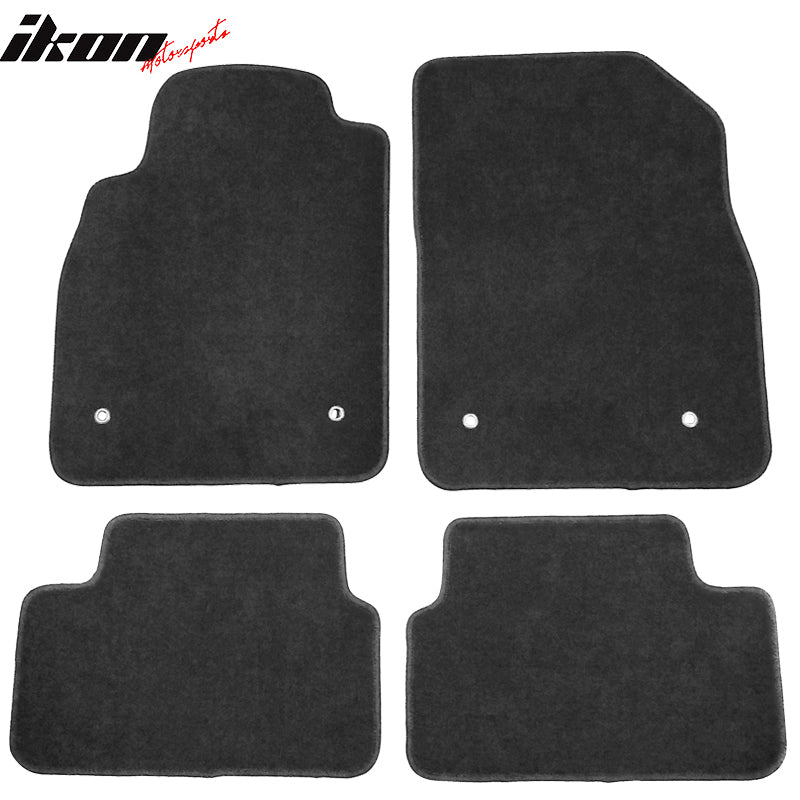 Floor Mats Compatible With 08-16 Chevrolet Cruze, Nylon Flooring Protection Interior Carpets by IKON MOTORSPORTS, 2009 2010 2011 2012 2013 2014 2015