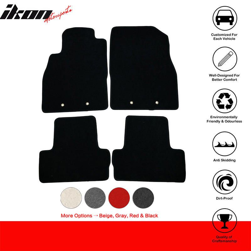 Car Floor Mat for 2011-2015 Chevrolet Volt Black Car Nylon 4PC