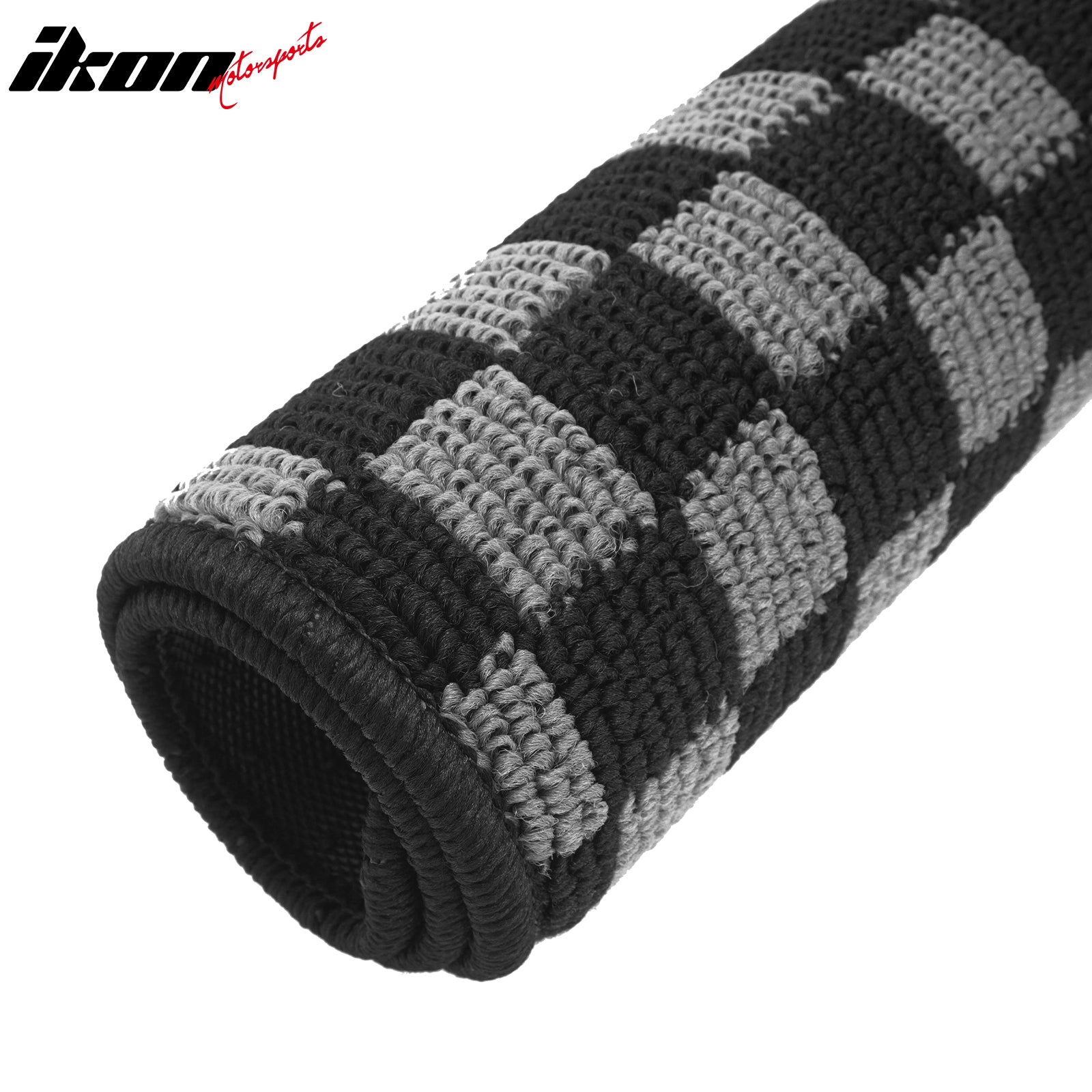05-10 E60 5 Series 4PCS Floor Mats Carpets Checkered Black Gray Plaid FOR: (BMW)