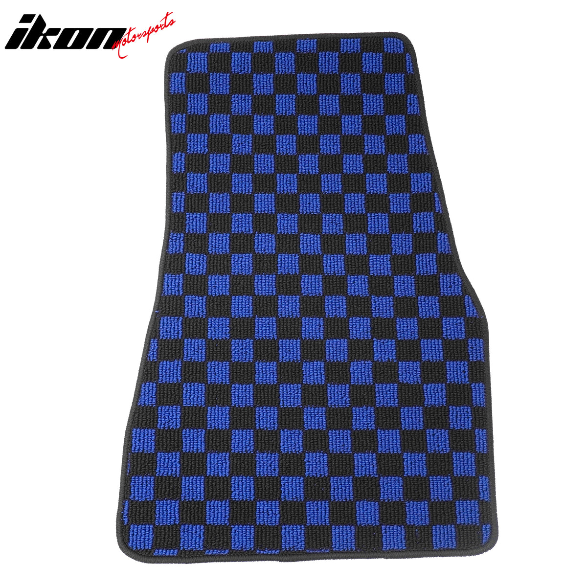 Fits 05-09 Ford Mustang Anti-slip Floor Mats Checkered Carpets Black Blue Plaid