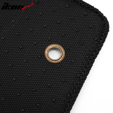 Fits 09-13 Toyota Corolla Anti-slip Floor Mats Checkered Carpet Black Blue Plaid