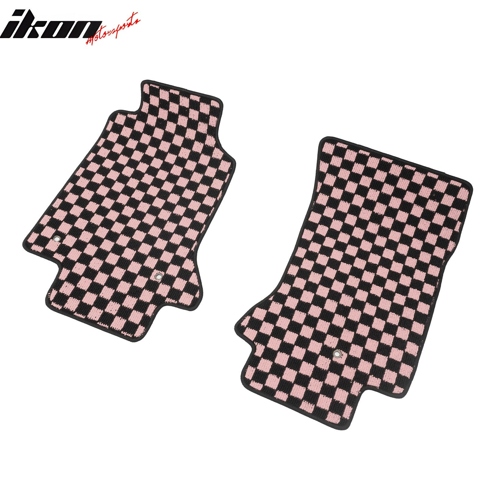 Fits 97-04 Chevrolet Corvette Car Floor Mats Checkered Carpets Black Pink Plaid