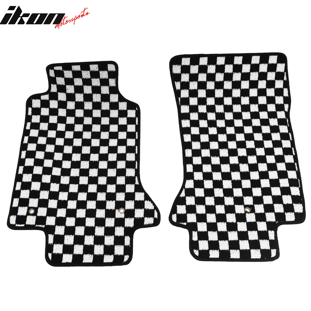 Fits 97-04 Chevrolet Corvette Car Floor Mats Checkered Carpets Black White Plaid