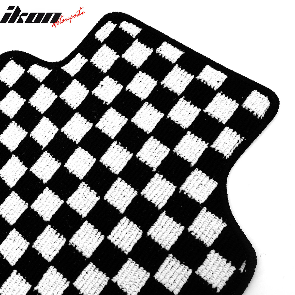 Fits 97-04 Chevrolet Corvette Car Floor Mats Checkered Carpets Black White Plaid