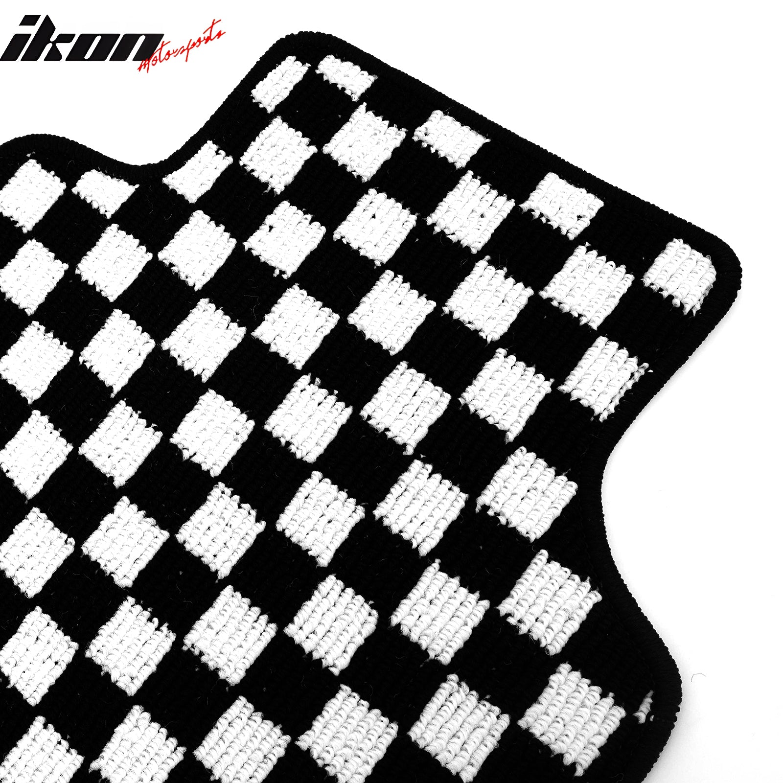 Fits 97-04 Chevrolet Corvette Car Floor Mats Checkered Carpets Black White Plaid