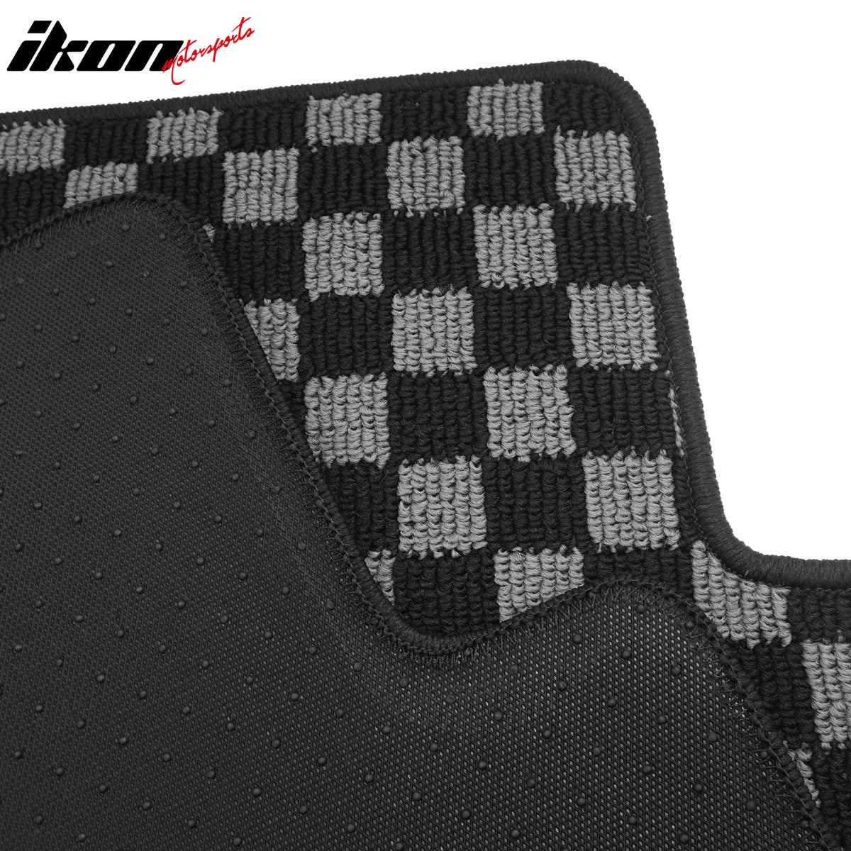Fits 04-08 Acura TL 4DR Floor Mats Non-Slip Carpets Checkered Black Gray Plaid