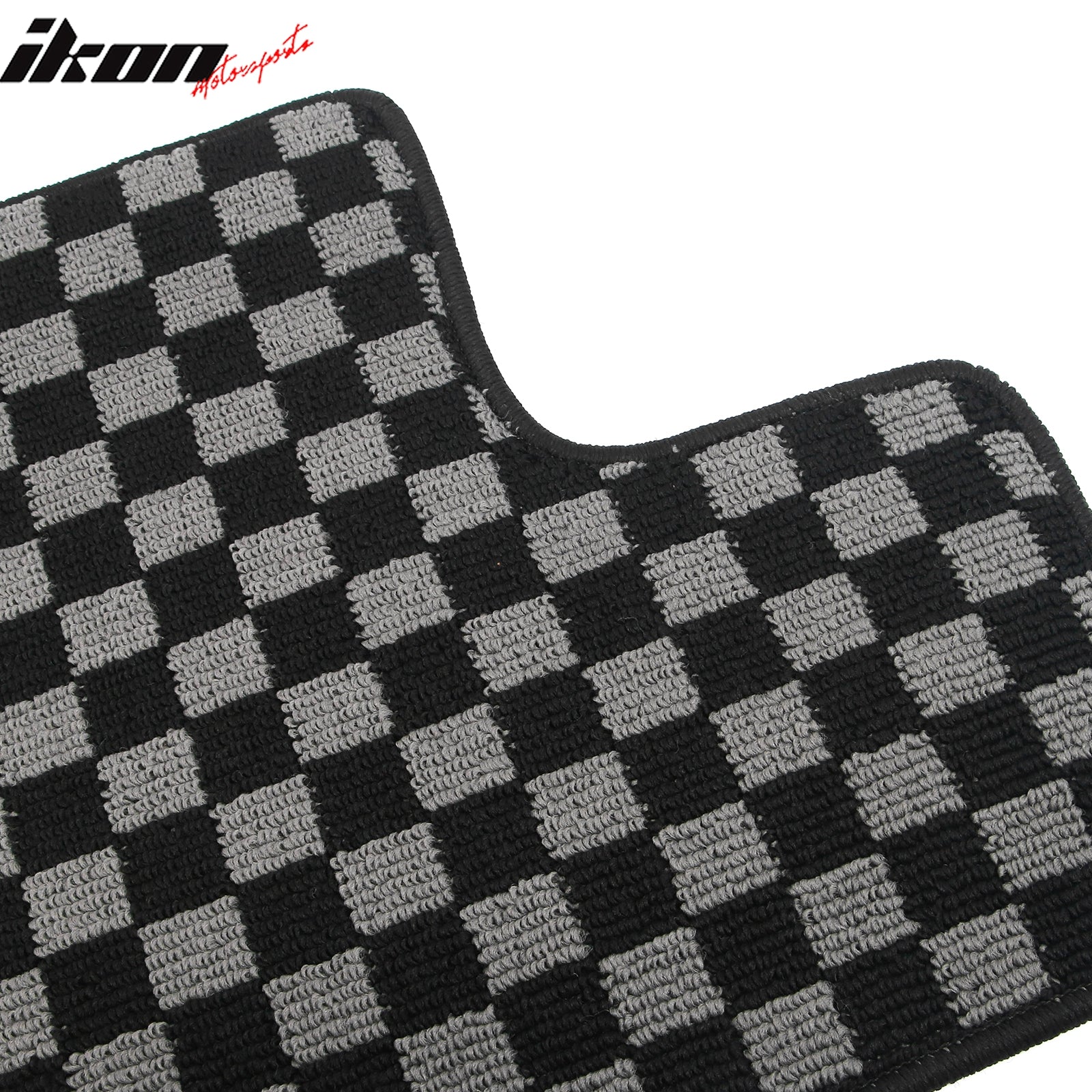 Fits 07-13 Ford Edge 4DR Floor Mats Non-Slip Carpets Checkered Black Gray Plaid
