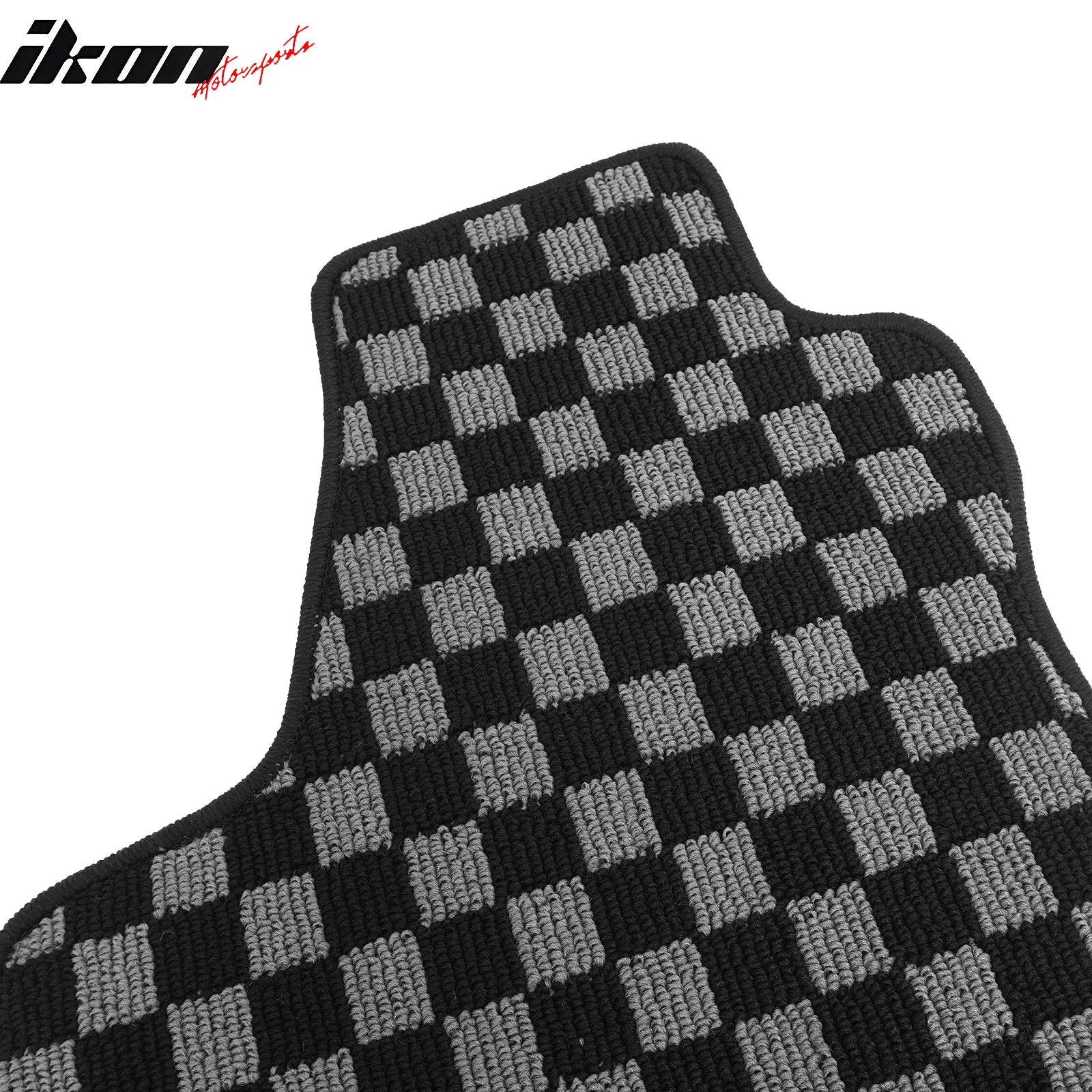 Fits 11-23 Charger Chrysler 300 Floor Mats Carpets Checkered Black Gray Plaid