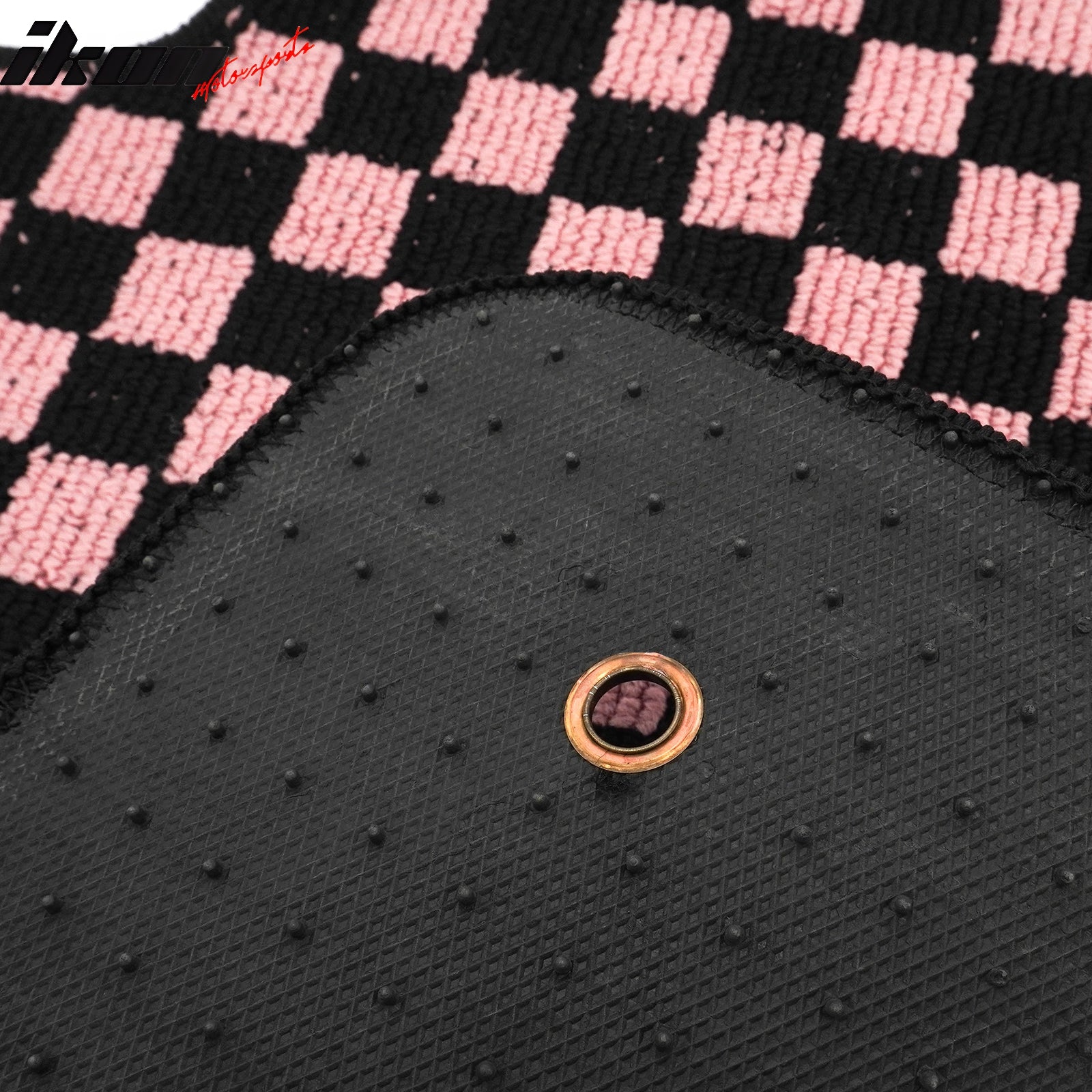 Fits 08-15 Chevy Cruze & 16 Limited Floor Mats Checkered Carpet Black Pink Plaid