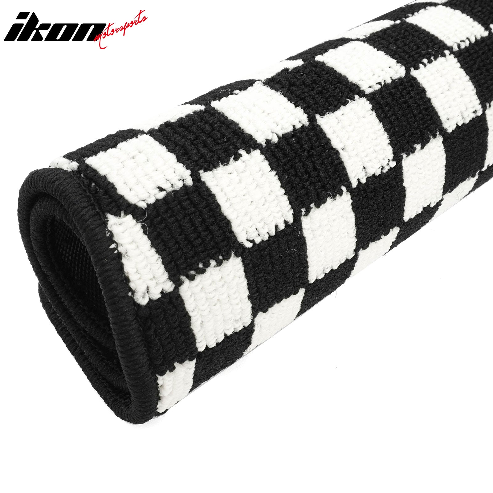 Fits 07-11 Toyota Camry Anti-slip Floor Mats Checkered Carpets Black White Plaid