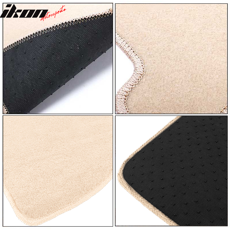 IKON MOTORSPORTS, Floor Mat Compatible With 2020-2023 Toyota Supra, All Seasons Weather Interior Nylon Mats Carpet 2PC Set