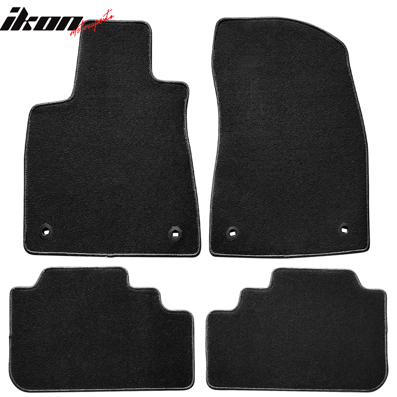 IKON MOTORSPORTS, Floor Mat Compatible With 2016-2023 Lexus RX350 RX450H, All Seasons Weather Interior Nylon Mats Carpet 4PC Set