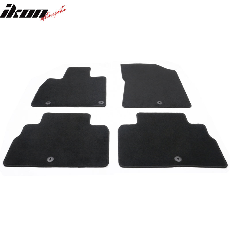 Fits 20-25 Kia Telluride 4DR Front & Rear Floor Mats Carpet Nylon 4PCS