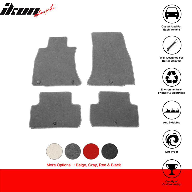 Fits 19-25 Genesis G70 Floor Mats Front Back Row Carpets Nylon 4PC Set