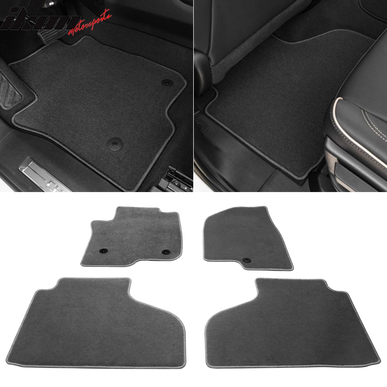 Fits 21-23 Chevrolet Suburban Tahoe GMC Yukon Floor Mats Carpet 4PCS